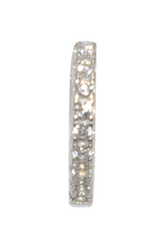 Small Hoops - Silver White