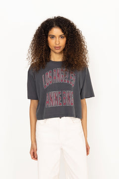 Johnny Cropped Tee - Washed Black