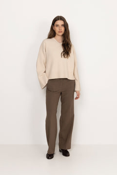 Dova Knit Blouse - Ivory