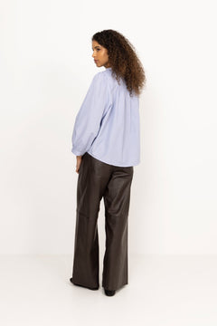 Barba Striped Blouse - Light Blue