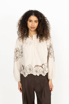 Elinor Blouse - Soft Beige