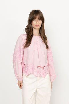 Elinor Blouse - Lilac Chiffon