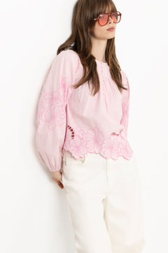 Elinor Blouse - Lilac Chiffon