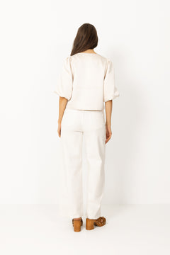 Perlla New Blouse - Soft Beige