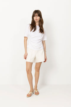 Ulina Drape Tee - White
