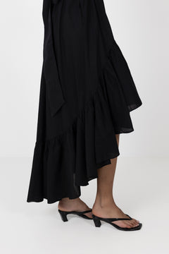 Biaspice Toe Post Faux Leather - Black Patent