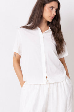 Saminna Ss Shirt - Clear Cream