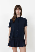 Saminna Ss Shirt - Dark Sapphire