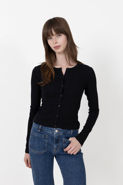 Saalexo Ls Cardigan - Black
