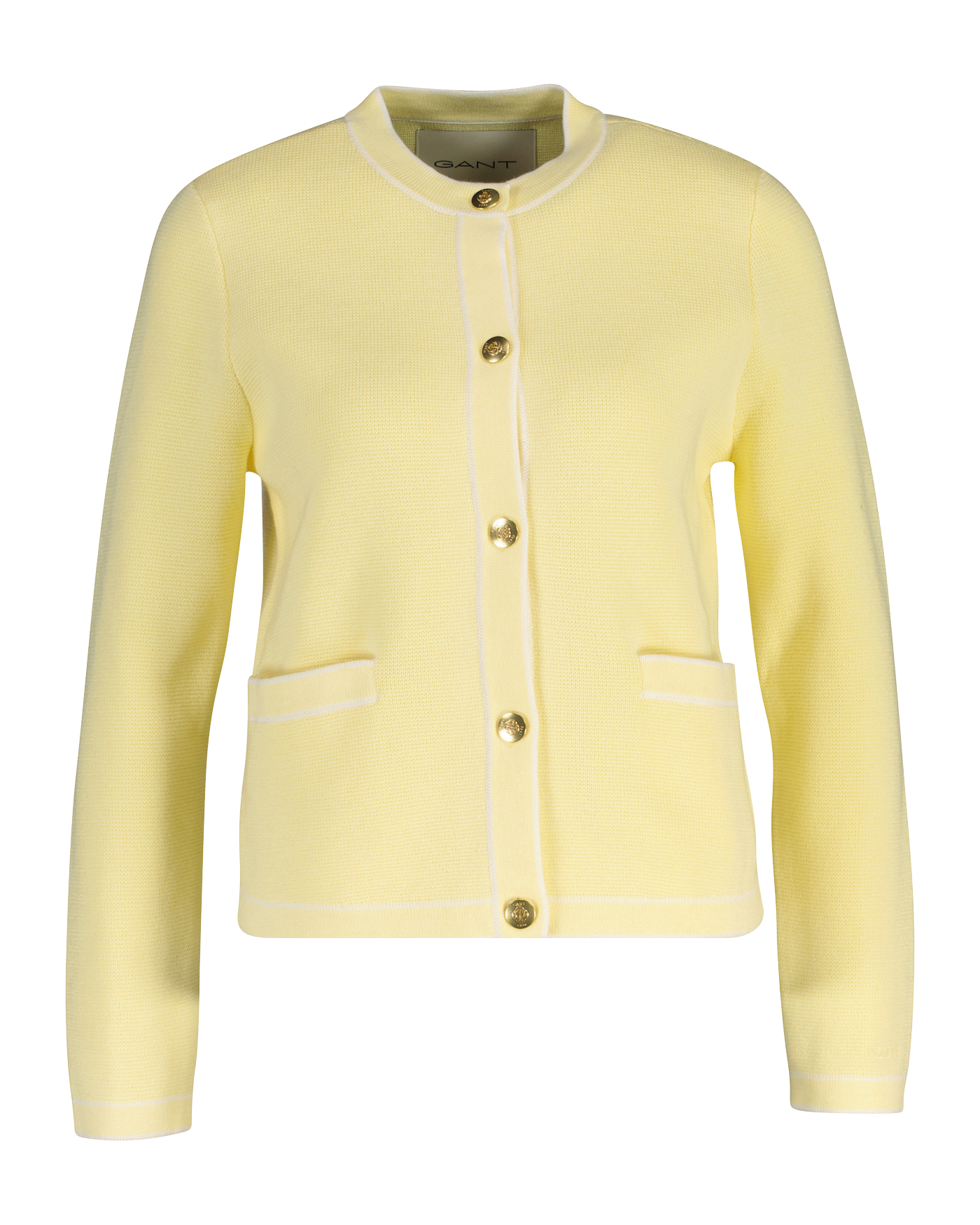 Cotton Knit Jacket - Vanilla Yellow