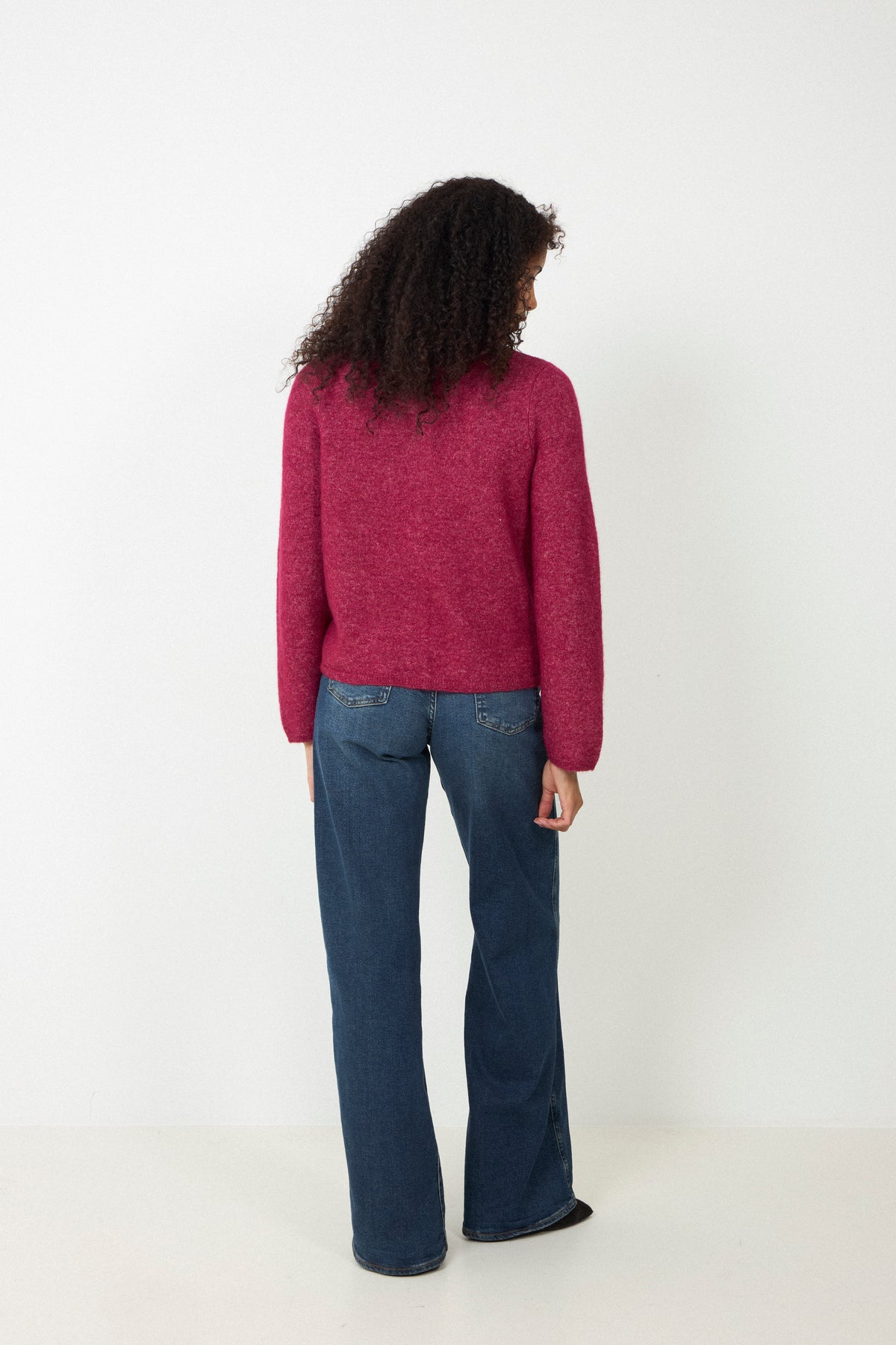 Lulu New Ls Knit Cardigan - Anemone Melange