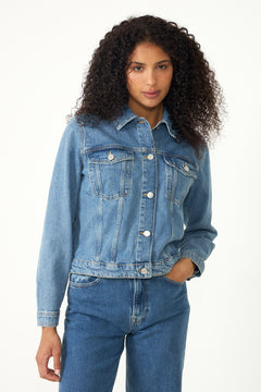 Cena-Kori Lig B Relaxed Deni Jkt - Light Blue Denim