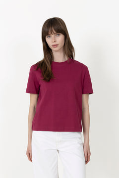 Essential Ss Boxy Tee - Anemone