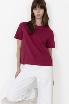 Essential Ss Boxy Tee - Anemone
