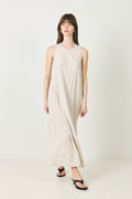 Luisa Relaxed Linen Blend Dress - Sandshell