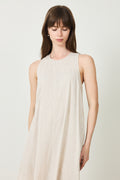 Luisa Relaxed Linen Blend Dress - Sandshell