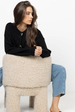 N-Miley Knit Cardigan - Black