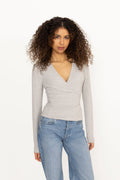 Sublime Studio Longsleeve Wrap - Gråmelerad