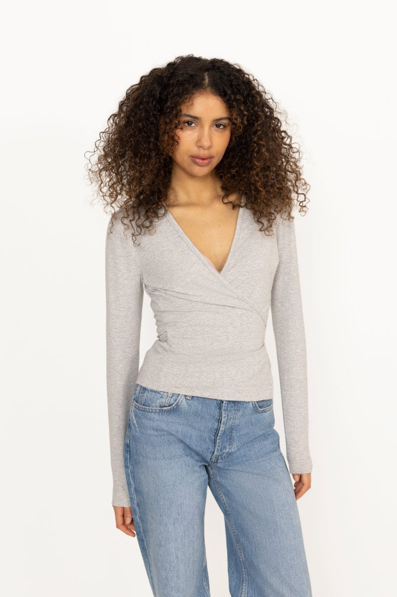 Sublime Studio Longsleeve Wrap - Gråmelerad