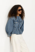 The Nipped Collarless Jacket - Umbria