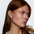 Essie - Pearl Hoop Stud Earrings - Guld