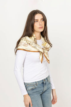 Lola Silk Scarf - Light Yellow