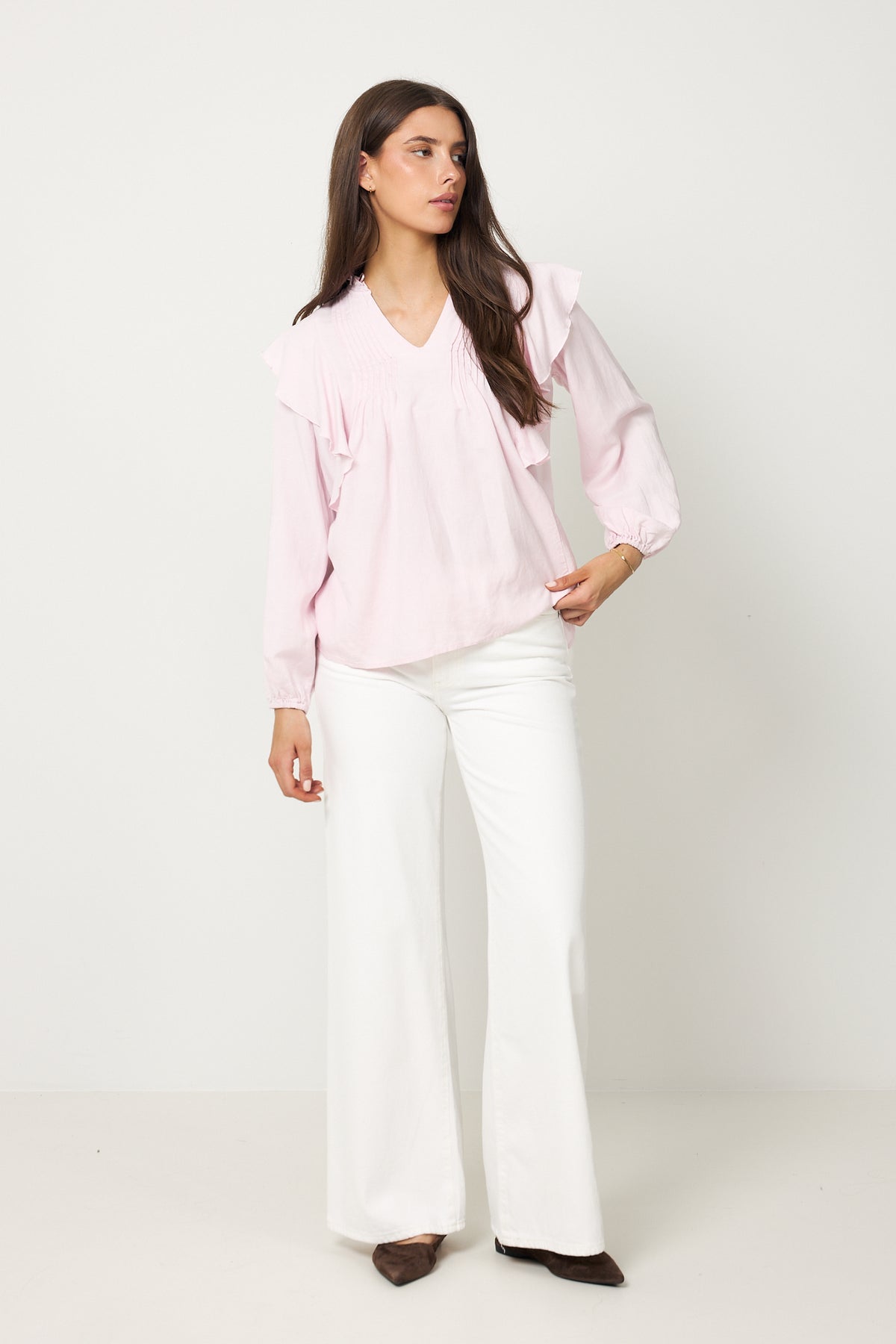 Zuri Blouse - Pale Rose