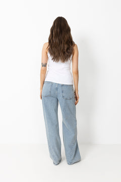 Ella Rib Top - White