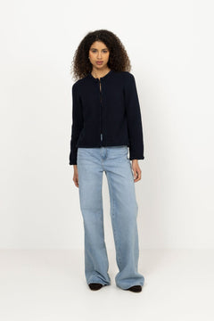 Claire Cotton Cardigan - Navy
