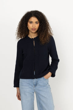 Claire Cotton Cardigan - Navy