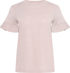 Lara Linen Tee - Sand