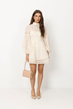 Aliah Daisy Dress - Cream