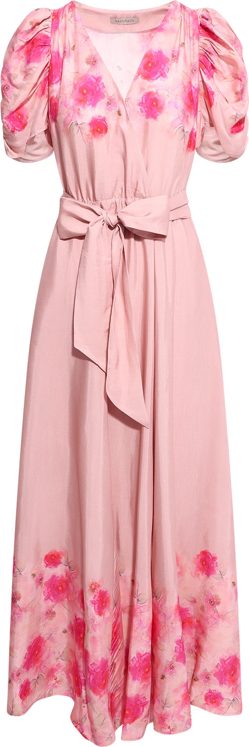 Emma Peonies Dress - Vintage Peonies Rose