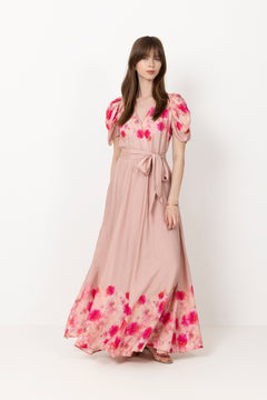 Emma Peonies Dress - Vintage Peonies Rose
