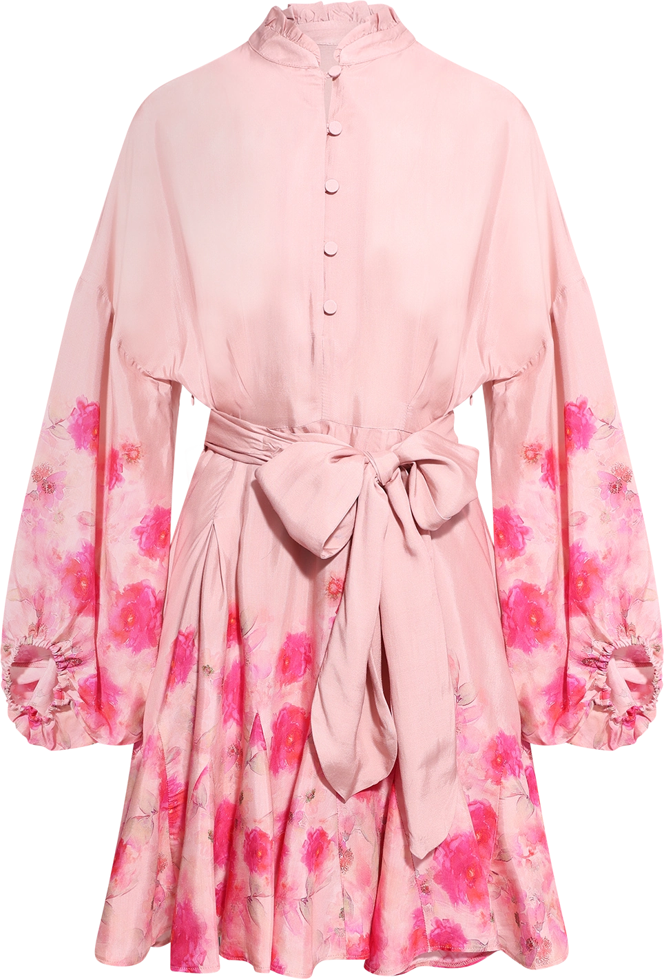 Aliah Peonies Dress - Vintage Peonies Rose