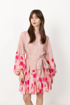 Aliah Peonies Dress - Vintage Peonies Rose
