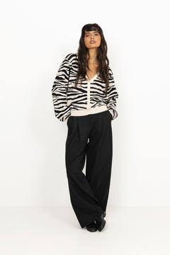 Angie Cardigan - Zebra