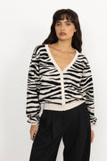 Angie Cardigan - Zebra