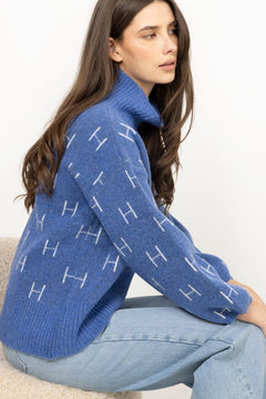 Fam Short Sweater - Blue Yonder