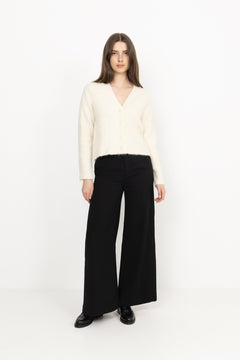 Pernille Short Cardigan - White Alyssum