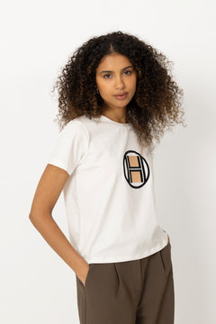 Logo T-Shirt - White Alyssum