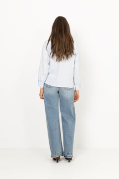 Nenne Linen Blouse - Ice Blue