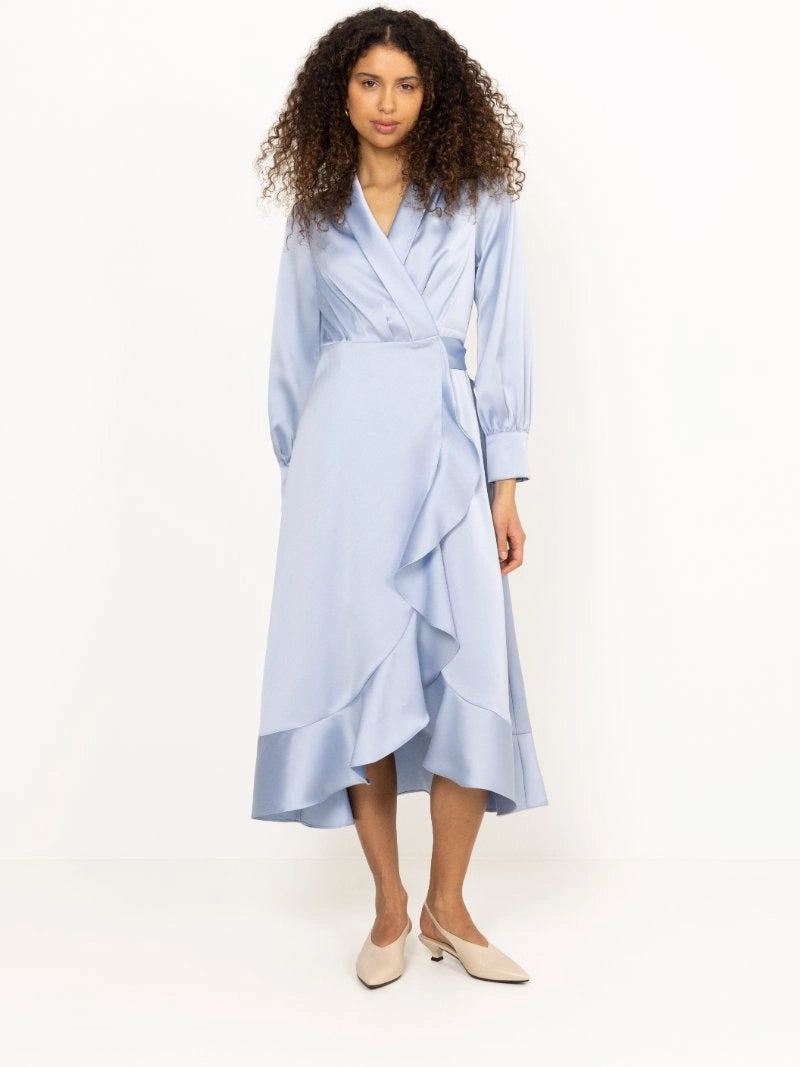 Iza Midi Dress - Light Blue
