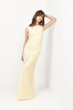 Florentina Dress - Pastel Yellow