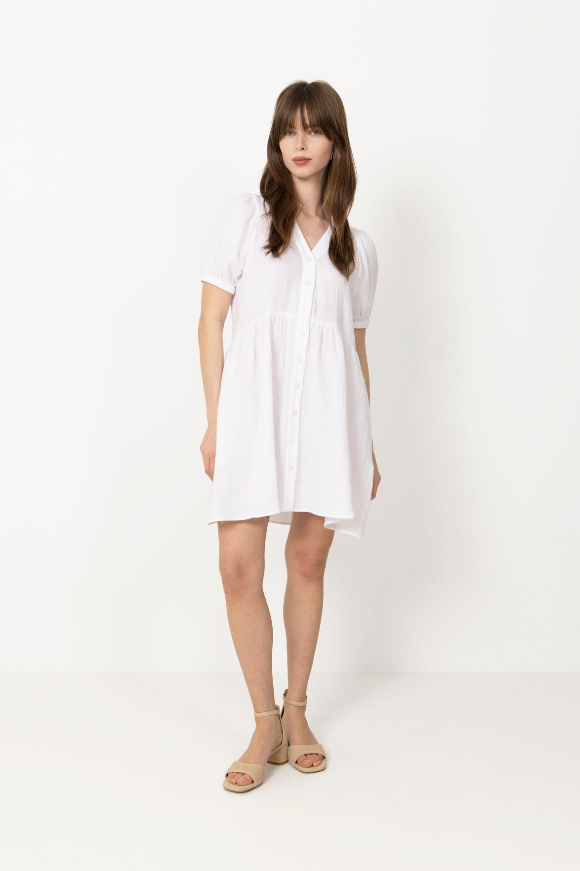 Leontine Dress - Vit