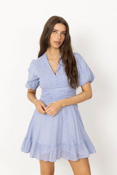 Papira Dress - Blue Stripes