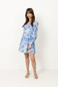 Sasha Dress - Blue Flower Aop