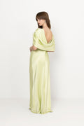 Louise Draped Back Maxiklänning - Pistachio