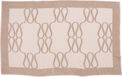 Monogram Jacquard Beach Towel - Light Taupe