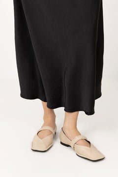 Lautan Leather Ballet Flats - Cream